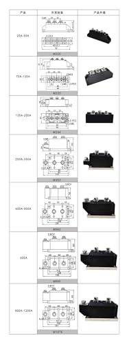 Módulo de tiristor MFC135A1600V para rectificación de corriente alterna 5