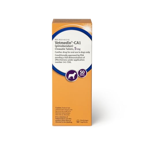 VETMEDIN-CA1 (pimobendan) Chewable Tablets for Dogs 5 mg 50ct