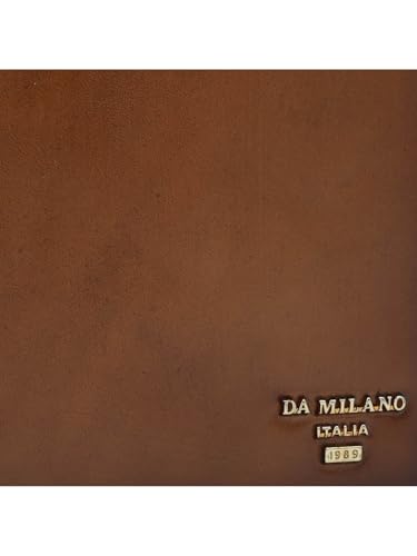 Image of Da Milano Genuine Leather Brown Unisex Passport Case (10049A)