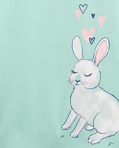 Carter's Girls' 2 Pk Gown Poly 373G082 Mint/White Bunny, 2-3 #TOP1