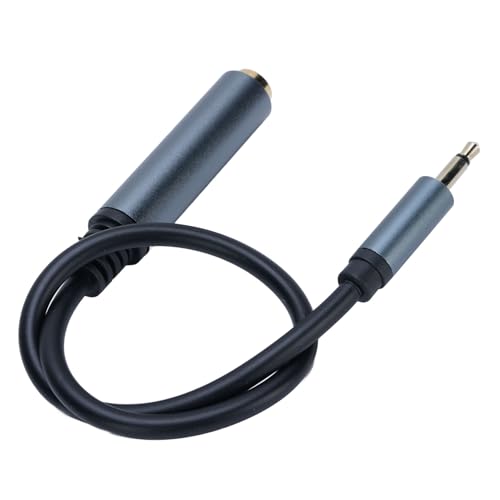 Cable extensor Jack 6.35mm hembra a 3.5mm macho miniatura 5