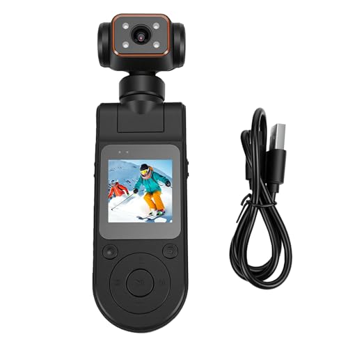 Caméra d'action 4K pour motard cherchant à filmer ses trajets avec objectif orientable