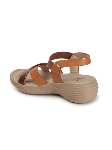 Image of Carlton London women's Lightweight Comfort Wedge Heel Slingback Sandals