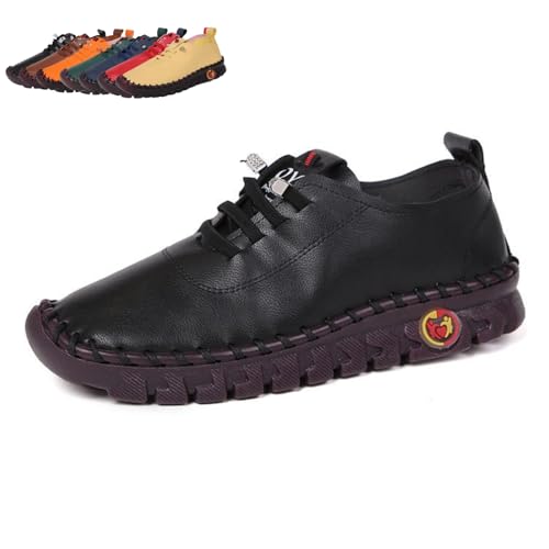 Mocassins Femme Rodawu Cuir - Chaussures Bateau Plates Confortables