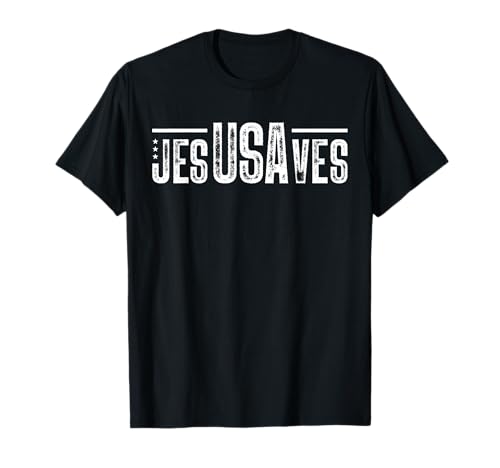 Gesù Salva la Fede Cristiana Inspirational Religioso Grafico Maglietta