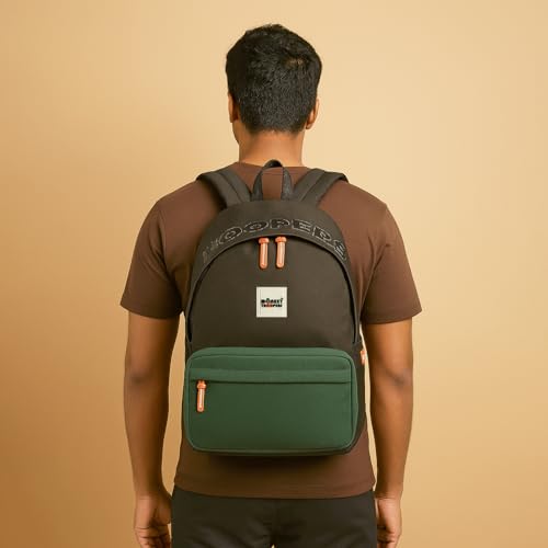 Image of MONKEY TROOPERS Shaggy Plus Backpack, Water-Resistant, 15 Inch Laptop Compartment, Quick Access & Zippered Pockets, 16L Capacity