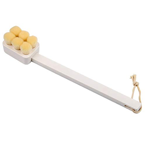 Underleaf Bath Body Brush with Comfy Bristles Long Handle Gentle Exfoliation Improve Skin's Health and Beauty Wet or Dry Brushing Back Scrubber for Shower