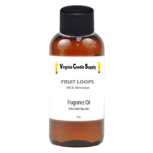 Fruit Loops Type Fragrance Oil (4 oz Bottle) for Candle Making, Soap Making, Tart Making, Room Sprays, Lotions, Car Fresheners, Slime, Bath Bombs, Warmers
