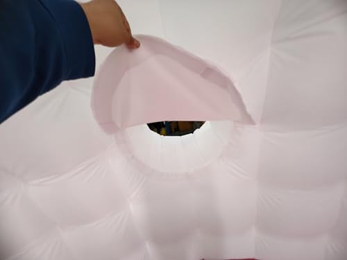 Carpa inflable tipo iglú con iluminación LED blanca miniatura 5