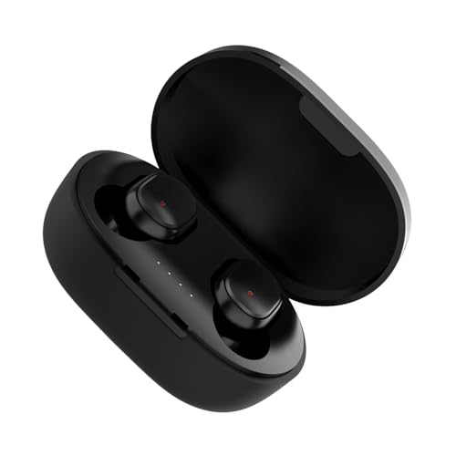 ERYUE Auriculares Inalámbricos In Ear BT Auriculares Cancelación de Ruido IPX4 Batería de Larga Duración Negro