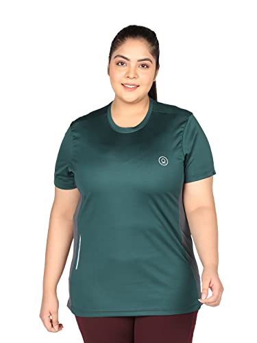 Image of CHKOKKO Women's Polyester Round Neck Regular Fit Gym Sports T-Shirt
