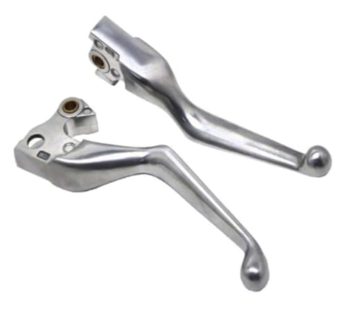 CNC-gefräste Brems- und Kupplungshebel for Harley-Davidson Sportster, Iron XL, XR, 883, 1200 und XVC (2004–2023) – Zubehör-Handhebel-Set(Silvery 2004-2013)