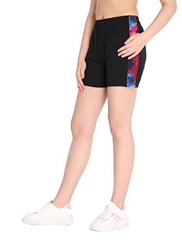 Image of CHKOKKO Women's Regular Cotton Regular Fit Plain Shorts for Women