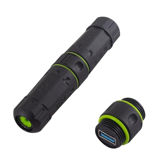 Passage de cloison USB étanche IP68 Poyiccot contre l'humidité extérieure et la pluie