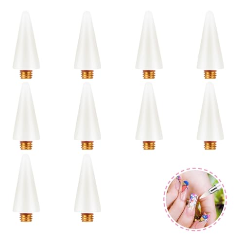 10 lápis de cera para strass, pontas de cera para ferramenta de strass, pontas de cabeça de substitu
