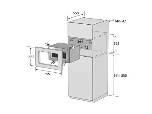 Samsung FG77SUB/XEG Einbau-Mikrowelle mit Grill Schwarz 20L Crusty Plate – Bild 4