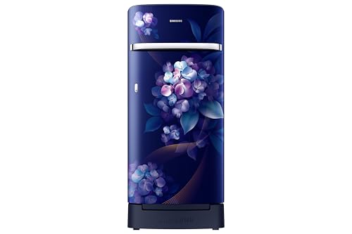 Image of Samsung 189 L, 5 Star, Digital Inverter, Direct-Cool Single Door Refrigerator (RR21H2H25HS /HL, Hydrangea Blue, Base Stand Drawer, Single Touch Defrost, 2026 Model)