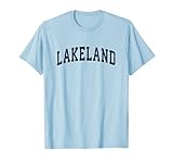 Photo Gallery lakeland florida fl - design sportivo vintage, colore: blu navy maglietta Photo Gallery lakeland florida fl - design sportivo vintage, colore: blu navy maglietta