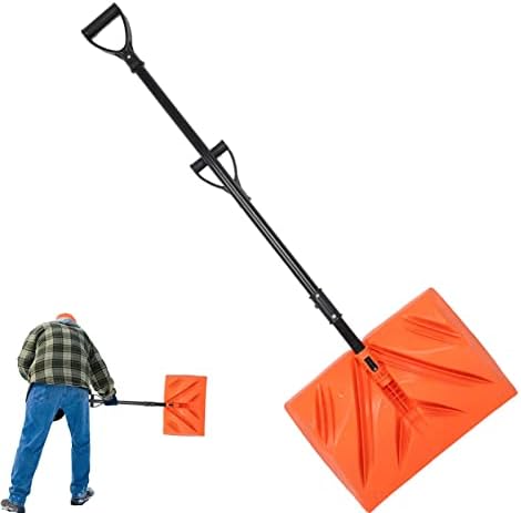 Snow Shovel & Remover Kit, Iron Made Efficient Car Snow Removal, Cordless Snow Shovel with Thickened 2 Handle, Complete Snow Removal Set, Durable Shovel for Snow Remover
