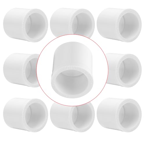 Lswteiz 10Pack 3/4\"x 1/2\" PVC DWV Reducing Bush Adapter Pipe Fitting SCH40 PVC Reducer Bushing (Socket x Socket) PVC Pipe Reducing Bushing Fitting for Home Sewer Plumbing