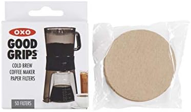 OXO Good Grips Coffee Maker Replacement Paper, Brown, 50 Per Box, CT, Cold Brew Filters, Count