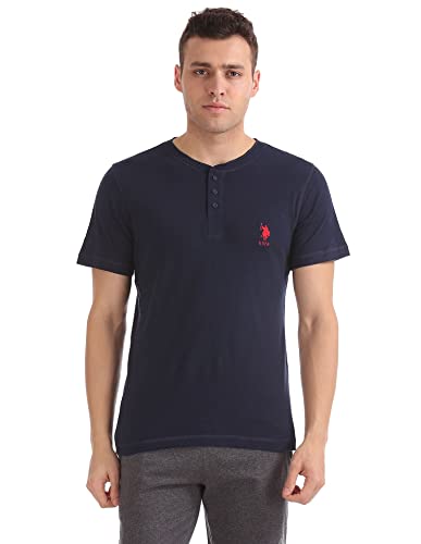 Image of U.S. POLO ASSN. Men's Henley Neck Cotton T-Shirt