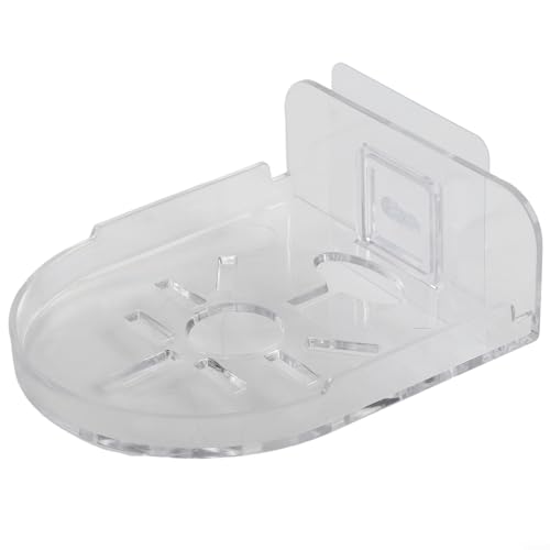 Wall Mounted Shelf for CCTV Camera No Drill Installation with Cord Access Hole for Webcams and Monitors (Transparent) - Image 3