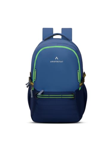 Image of Aristocrat Chip 15.6 inch Compatible Laptop Backpack 32L | 2 Compartments with Quick-Access Front Pocket | Tablet Sleeve, Rain Cover & Bottle Holders | Office & Casual Backpack for Men & Women