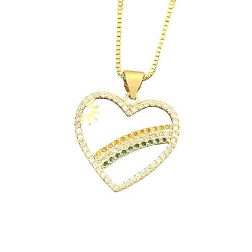 Colliers ras du cou coeur en zircon et chaîne plaquée or pour sublimer vos tenues de mariage