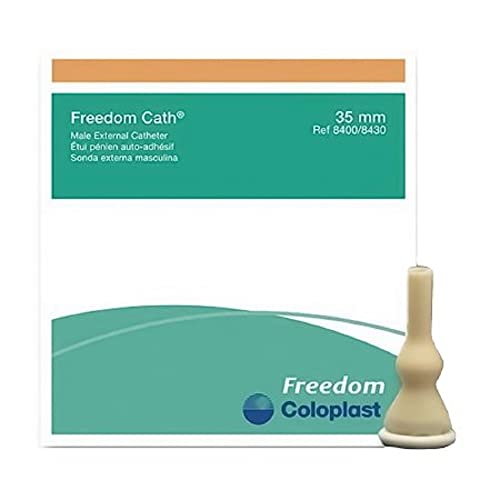 30 -Pack External Condom Catheter Freedom / Coloplast -35mm Large -Self Sealing Adhesive #8400 Latex