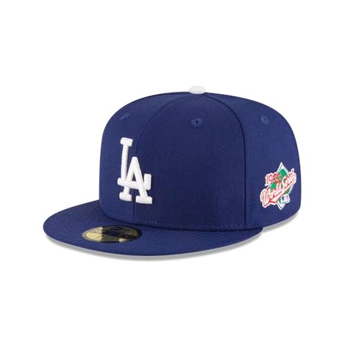 New Era Mens Los Angeles Dodgers 1988 World Series Collection 59Fifty Fitted Hat, Adult, Royal, 7 1/2