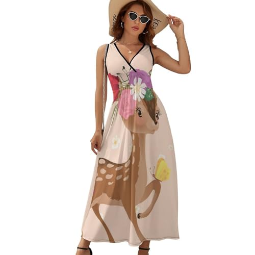Robe longue d'été sans manches pour femmes chic et décontractée - 6