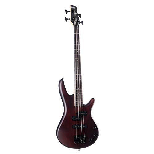 Ibanez GSRM20 GIO Series MiKro Short Scale Electric Bass Guitar - Walnut Flat Finish, 3/4 Ibanez GSRM20 GIO Series MiKro Short Scale Electric Bass Guitar - Walnut Flat Finish, 3/4