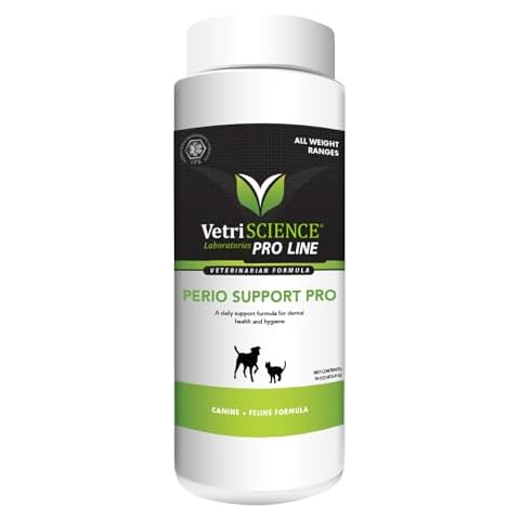 VetriScience Perio Support Pro - Dental Health Powder for Dogs & Cats - Supports Breath Freshening & Aids Against Dental Plaque - Comprehensive Dental Support with Zinc, Cranberry & Taurine - 16 oz Cover