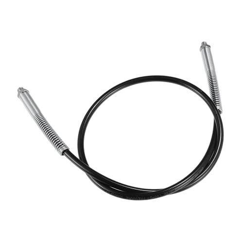 X AUTOHAUX Tuyau de graisse universel 10 000 psi 121,9 cm pour pistolet à graisse de voiture flexible pour remorque - Antidérapant - Noir