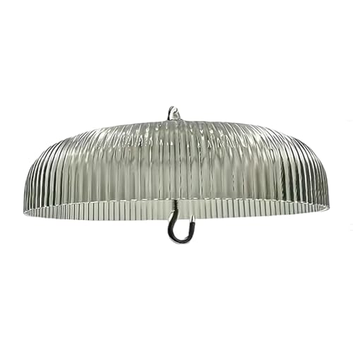 Protector de comederos para aves con escudo impermeable de plástico para jardín 2