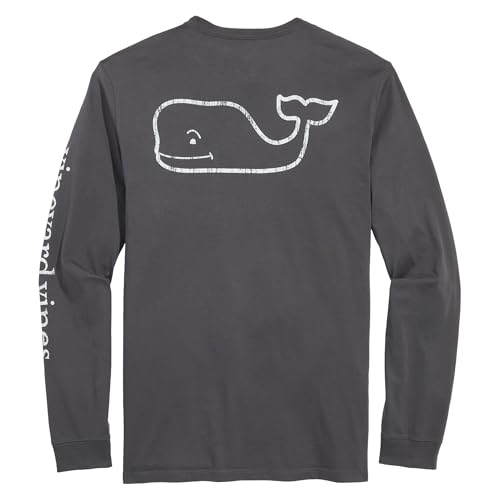 Image of vineyard vines Men's Long Sleeve Vintage Whale Pocket T-Shirt