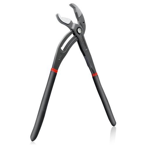 CCLIFE Alicates Extensibles 400 mm Cr-V Alicates Pico de Loro Tenazas con Botón de Ajuste