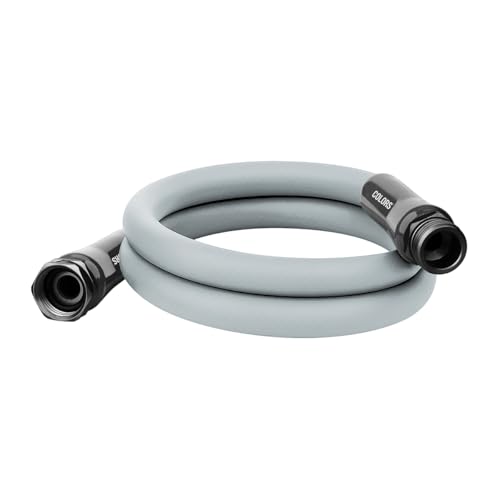 Image of Flexzilla Colors Lead-In Garden Hose 5 /8in. x 5ft., Lightweight All-Weather Water Hose, Durable and Flexible, Leak-Free Connections, Slate Gray