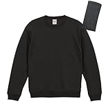 [ユナイテッドアスレ] クルーネックスウェット（裏起毛） 592801 レッグウォーマー付 スミ L