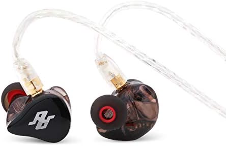 TENHZ P4 PRO 4BA Balanced Armature HiFi in-Ear Earphone IEMs with Detachable MMCX Cable (Black)