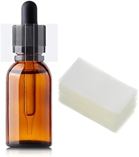 500 Pieces Clear Perforated Shrink Bands Heat Shrink Wrap Film Shrink Seal Bands for Essential Oil Bottle, Dropper Bottle and Test Tube Bottle Cap (1.8 x 0.9 Inch, Diameter 3/4 to 1 Inch)