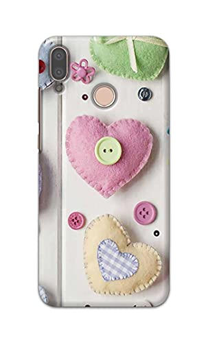 Image of PRINTFIDAA Heart Shape Hard Back Cover for Huawei P20 Lite /Huawei Nova 3e, ANE-LX1, ANE-LX2, ANE-LX3 Back Cover -(P6) KAT1010