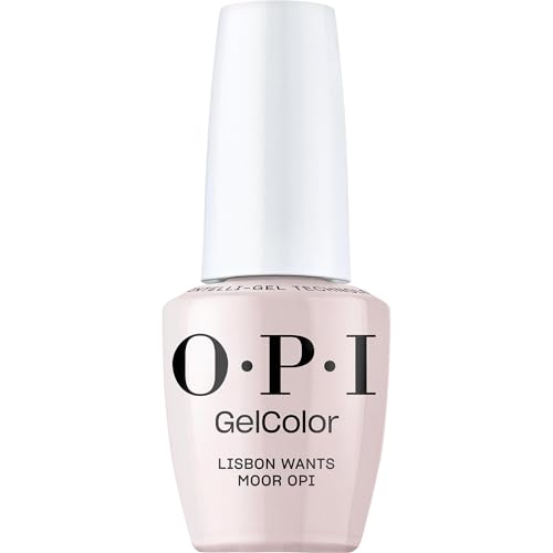 OPI GelColor Lisbon Wants Moor OPI | Opaque Soft Neutral Pink Crme LED Cure Gel Nail Polish | Salon-Quality Shine Long-Lasting Wear | Vegan & HEMA Free | 0.5 Fl Oz