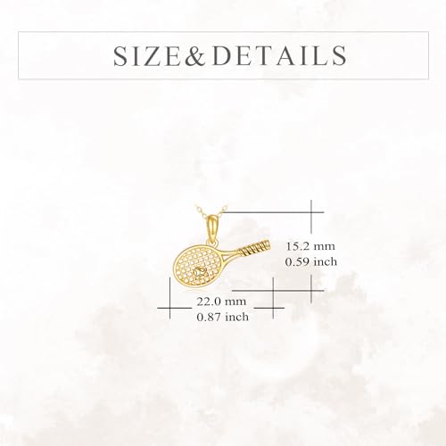 KECHO 14K Solid Gold Sport Necklace Pendant Real Gold Jewelry Gifts for Women Men Sport Lover4