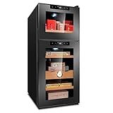 ★ 【Miglior gusto per la conservazione】 -Un humidor è un must per ogni amante dei sigari.L'humidor garantisce condizioni di conservazione ottimali a temperatura e umidità costanti.Gli armadietti del tè e gli armadietti del vino non perderanno il loro buon gusto originale quando vengono conservati.
