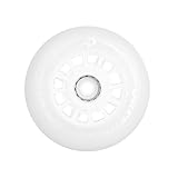 Flying Eagle LazerWheelz Ultra - Ruote per pattini in linea per interni ed esterni, 100 mm, confezione da 6 luci a LED bianche, durezza 88A, per ruote di pattini a rotelle, accessori in linea per