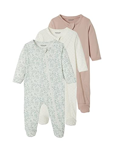 Vertbaudet VERTBAUDETLot de 3 Pyjamas bébé en Jersey Ouverture zippéelot ivoire6M(67CM)