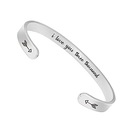 Btysun Bracelets for Women Mothers Day Bracelet Gifts from Daughter Inspirational Gifts for Women Graduation Gifts for Her Motivational Birthday Cuff Bangle Friendship Personalized Mantra Jewelry…