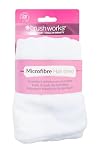 Brushworks Microfibre Hair Towel – Ultra-Absorbent, Frizz-Reducing & Quick-Drying Towel for All Hair Types | Soft Microfibre Hair Wrap with Button Fastener | Cruelty-Free & Vegan